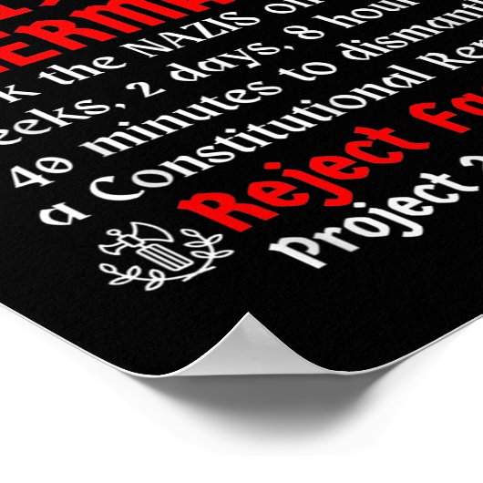 Weersta zoals het Duitsland van 1938 _2 Poster (Hoek)