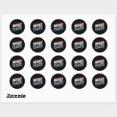 weerstaan aan haat ronde sticker (Vel)