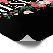 Weerstaan Bloemen Protest Trump Anti Trump Premium Poster (Hoek)