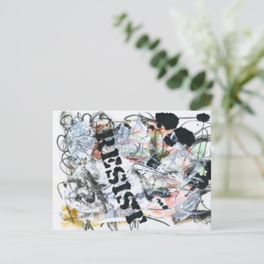 weerstaan briefkaart (Staand voorkant)