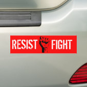 weerstaan bumpersticker (Op auto)