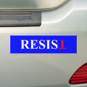 weerstaan bumpersticker (Op auto)