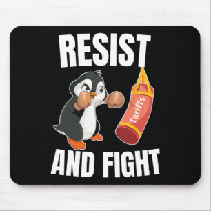 Weerstaan en bestrijden Penguin Boxing Tariefpingu Muismat