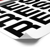 Weerstaan met de Amerikaanse vlag Poster (Hoek)