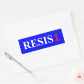 weerstaan ovale sticker (Envelop)