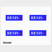 weerstaan ovale sticker (Vel)