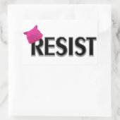 weerstaan rechthoekige sticker (Tas)
