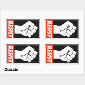 weerstaan rechthoekige sticker (Vel)