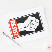 weerstaan rechthoekige sticker (Envelop)