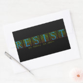 weerstaan rechthoekige sticker (Envelop)