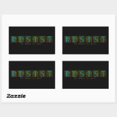 weerstaan rechthoekige sticker (Vel)