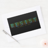 weerstaan rechthoekige sticker (Envelop)