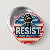 WEERSTAAN RONDE BUTTON 7,6 CM (Voorkant /achterkant)