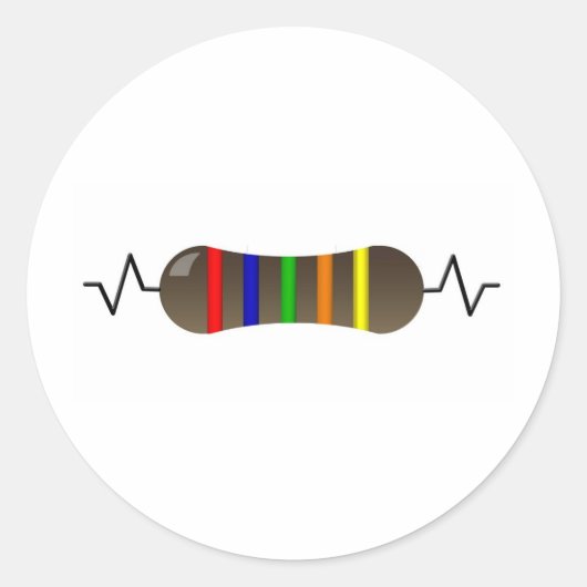 weerstaan ronde sticker (Voorkant)