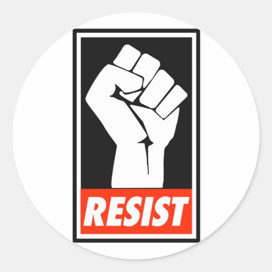 weerstaan ronde sticker (Voorkant)