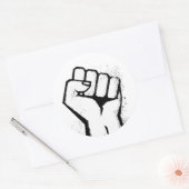 WEERSTAAN RONDE STICKER (Envelop)