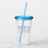 weerstaan | Sterren en strips Acryl Drinkbeker (Achterkant)