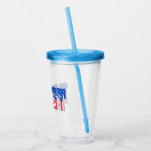 weerstaan | Sterren en strips Acryl Drinkbeker (Links)