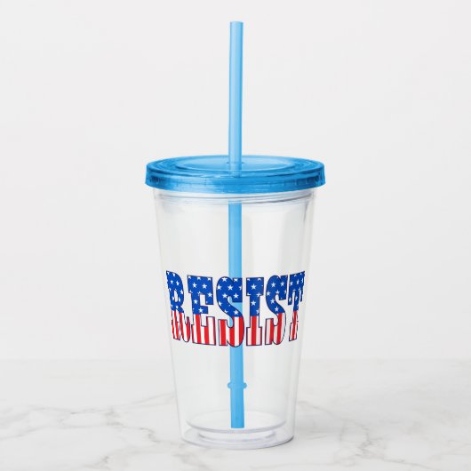 weerstaan | Sterren en strips Acryl Drinkbeker (Voorkant)