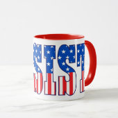 weerstaan | Sterren en strips Mok (Voorkant rechts)