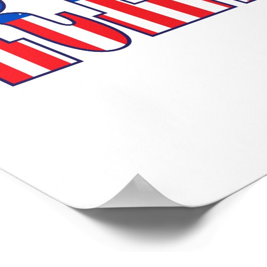 weerstaan | Sterren en strips Poster (Hoek)