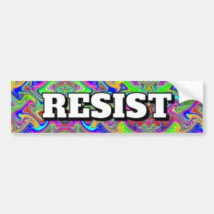WEERSTAAN ( u kunt de woorden wijzigen ) Bumpersticker
