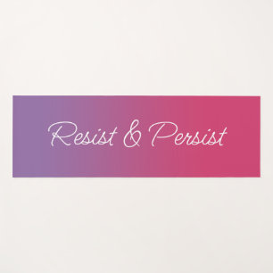 Weerstaan & Volhouden paarse tot roze verloop Yogamat