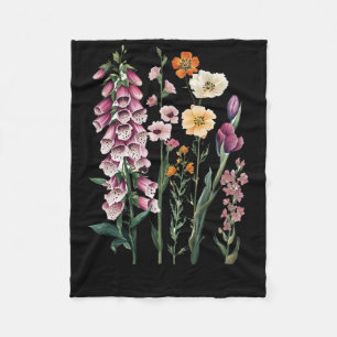 Weerstaand Subtiele Bloemige Protest Vintage Vinge Fleece Deken
