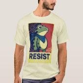 Weerstaanspad Portland Kikker Protest T-shirt (Voorkant)