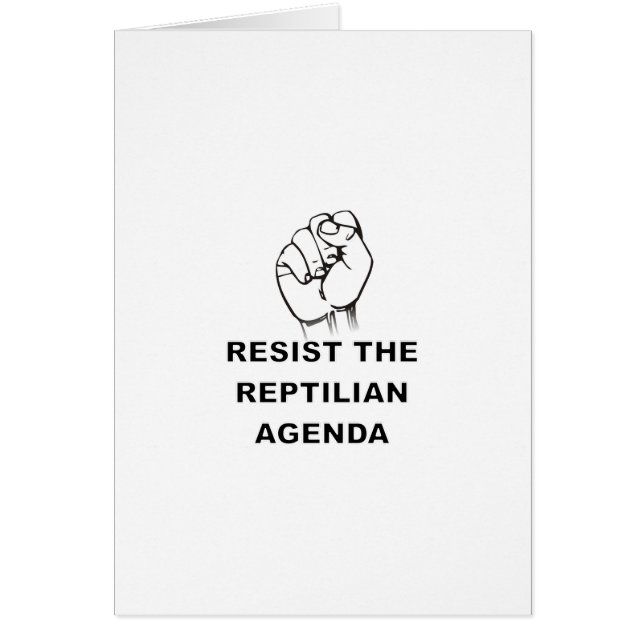 weerstand bieden aan de Reptiliaanse agenda (Voorkant)