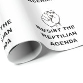 weerstand bieden aan de Reptiliaanse agenda Cadeaupapier (Rol Hoek)