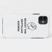 weerstand bieden aan de Reptiliaanse agenda Case-Mate iPhone Case (Achterkant (horizontaal))