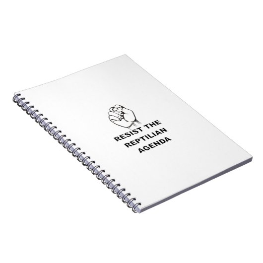 weerstand bieden aan de Reptiliaanse agenda Notitieboek (Rechterzijde)