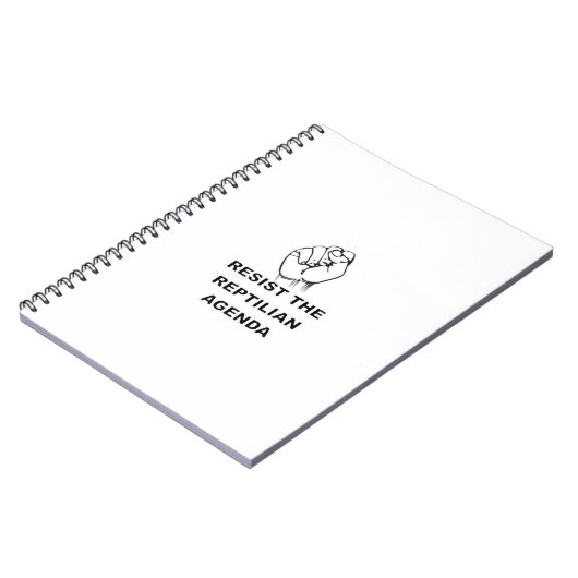 weerstand bieden aan de Reptiliaanse agenda Notitieboek (Linkerzijde)