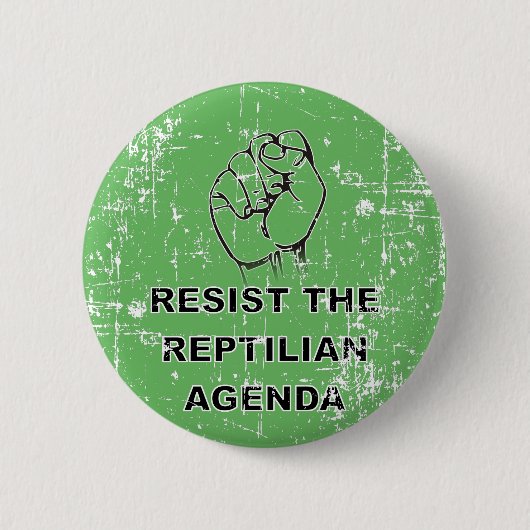 weerstand bieden aan de Reptiliaanse agenda Ronde Button 5,7 Cm (Voorkant)