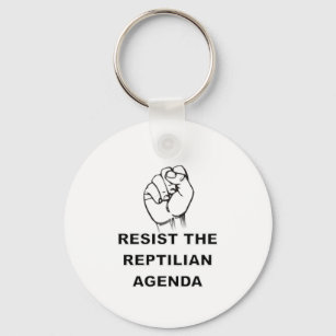 weerstand bieden aan de Reptiliaanse agenda Sleutelhanger
