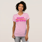 Weerstand Boycot Impeach  T-shirt (Voorkant volledig)