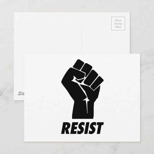 weerstand briefkaart (Voorkant / Achterkant)