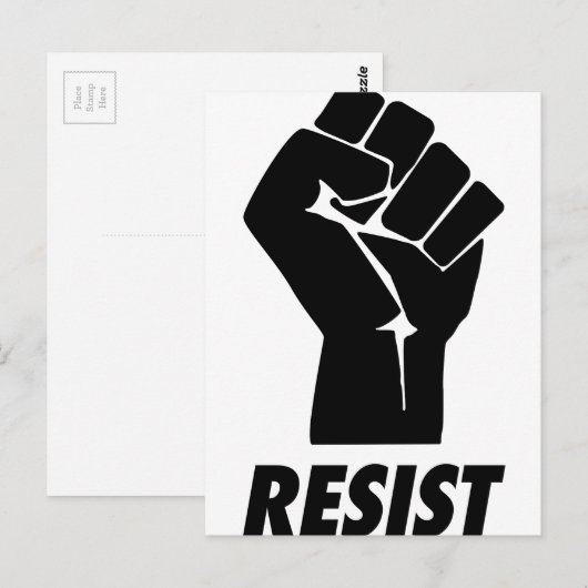 weerstand briefkaart (Voorkant / Achterkant)