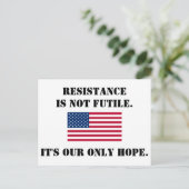 Weerstand Briefkaart (Staand voorkant)