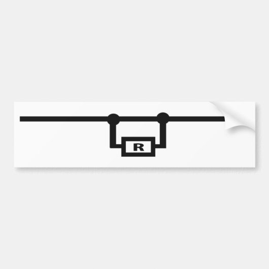 weerstand bumpersticker (Voorkant)