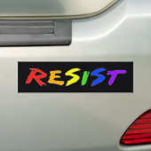 Weerstand! Bumpersticker (Op auto)