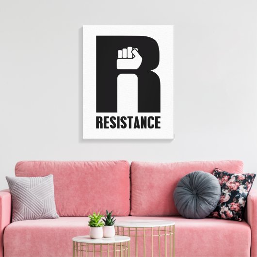 Weerstand Canvas Afdruk (Insitu (Woonkamer))