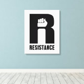 Weerstand Canvas Afdruk (Insitu (Houten vloer))