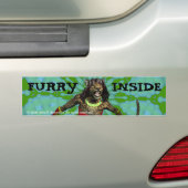 Weerstand "Harig van binnen" bumpersticker (Op auto)