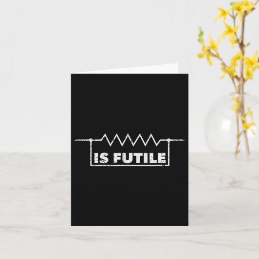 Weerstand is futiel ontwerp Elektrotechniek R Kaart (Gele Bloem)