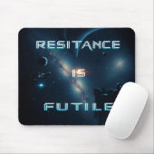 Weerstand is futiele mousepad muismat (Met muis)