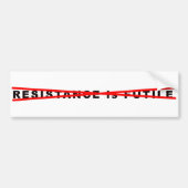 Weerstand is geen futiele bumpersticker (Voorkant)