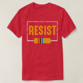 Weerstand! Resistor Funny Electronic and Science G T-shirt (Design voorkant)