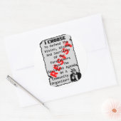 Weerstand! Ronde Sticker (Envelop)